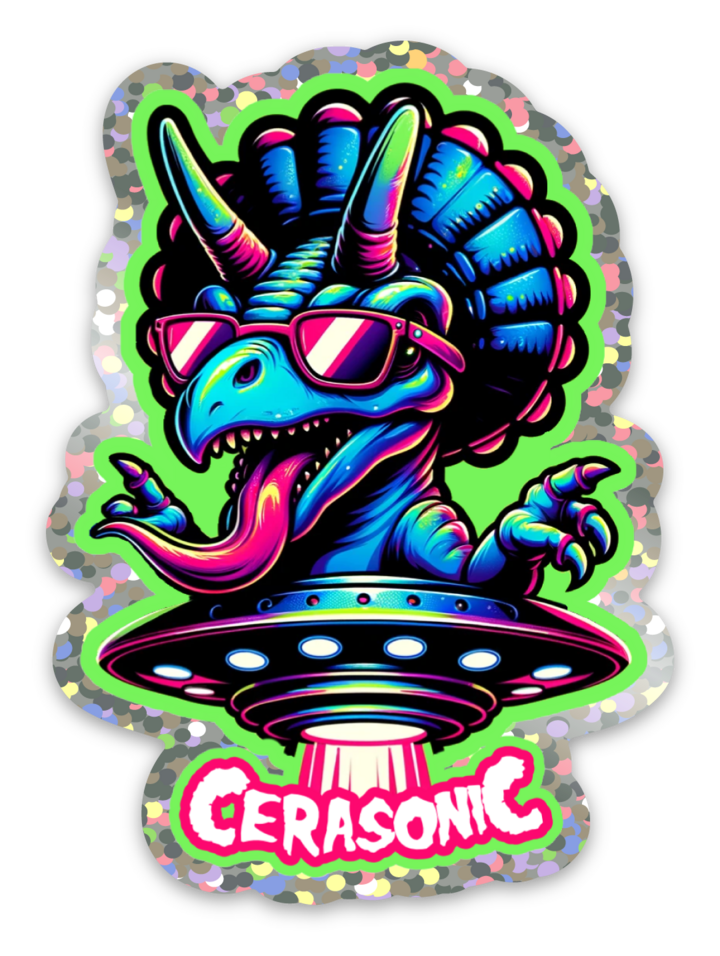 Oswald Sticker - Glitter 2.18" x 3"